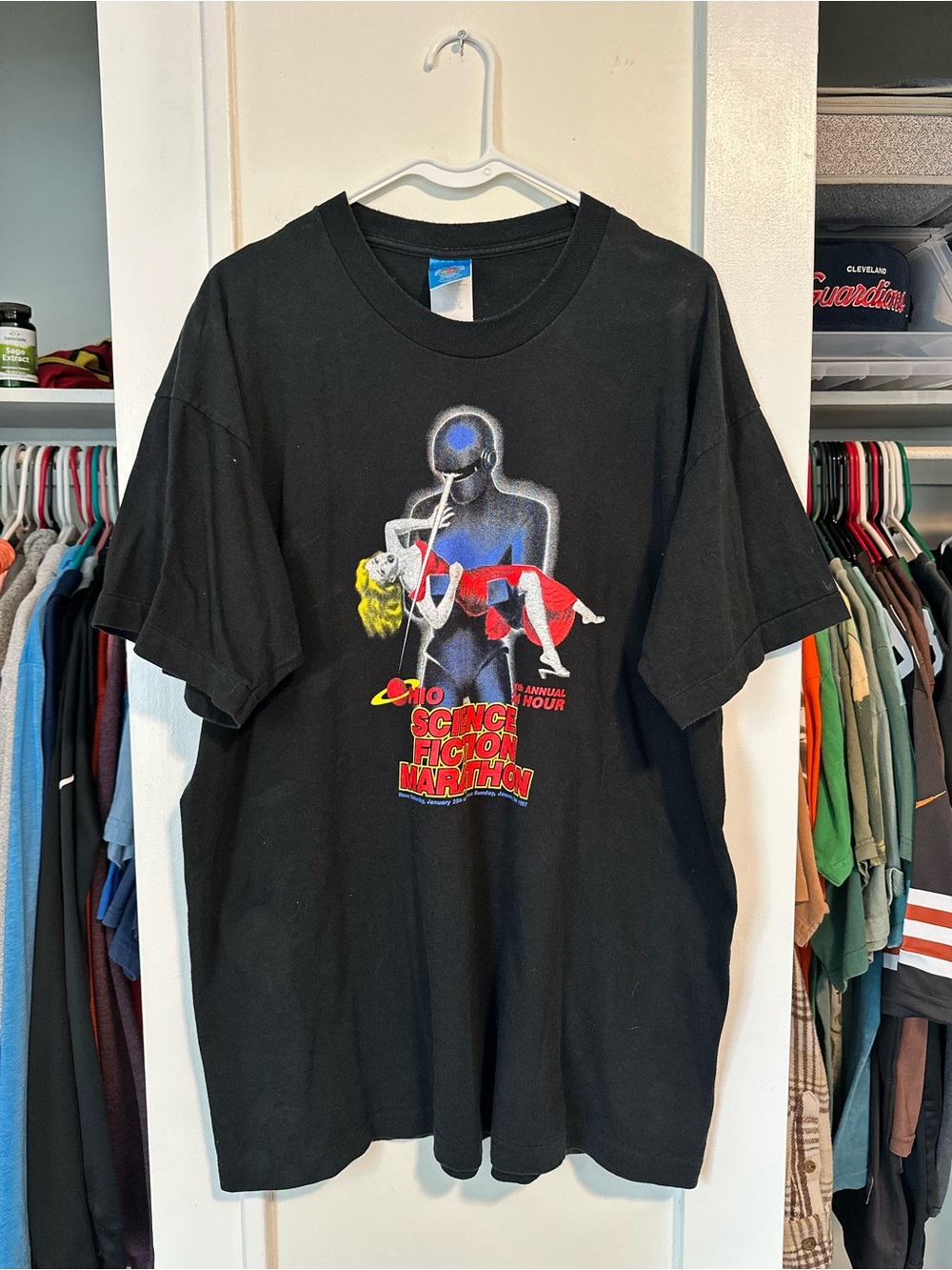 1997 Sci-fi Marathon The Day the Earth Stood Still Single Stitch Graphic Tee